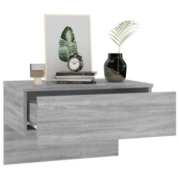 Wall-mounted Bedside Cabinets 2 pcs Grey Sonoma | HipoMarket