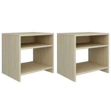 Sonoma Oak Bedside Cabinets - Set of 2 | HipoMarket