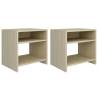 Bedside Cabinets 2 pcs Sonoma Oak 40x30x40 cm Engineered Wood Colour sonoma oak Quantity in Package 2 