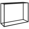 Console Table Black 100x35x75 cm Tempered Glass Colour black Size 100 x 35 x 75 cm Quantity in Package 1 Model without feet 