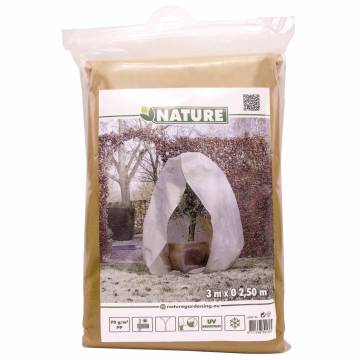 Nature Winter Fleece Cover with Zip - Beige 3x2.5x2.5 m