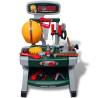 Kids' Playroom Toy Workbench with Tools - Green & Grey