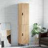 Highboard Sonoma Oak 34.5x34x180 cm Engineered Wood Colour sonoma oak Quantity in Package 1 Model 1 door 