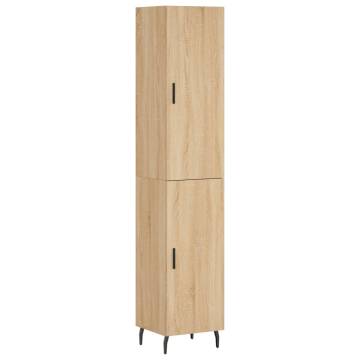 Highboard Sonoma Oak - Stylish 34.5x34x180 cm Engineered Wood