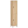 Highboard Sonoma Oak - Stylish 34.5x34x180 cm Engineered Wood