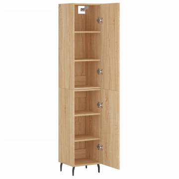 Highboard Sonoma Oak - Stylish 34.5x34x180 cm Engineered Wood