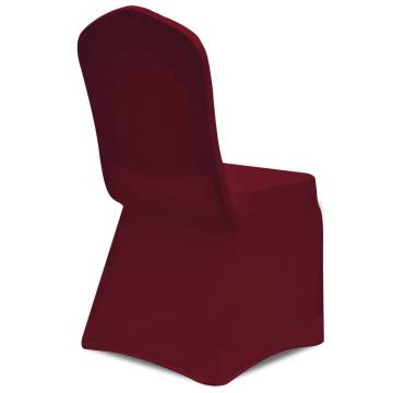 Stretch Burgundy Chair Covers - Pack of 30 for Events