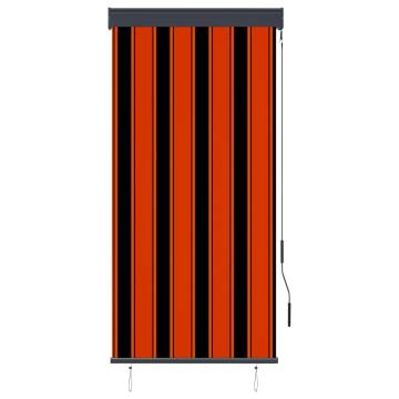 Outdoor Roller Blind 80x250 cm - Orange and Brown | Hipo Market