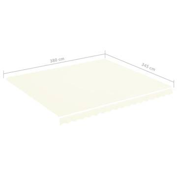 Replacement Awning Fabric - Cream 4x3.5 m | HipoMarket