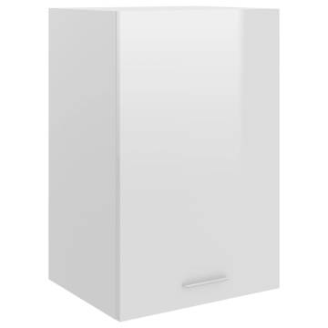 Hanging Cabinet High Gloss White | Space-Saving Storage