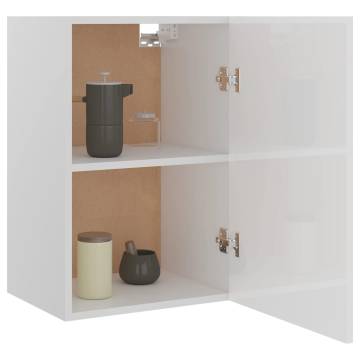 Hanging Cabinet High Gloss White | Space-Saving Storage