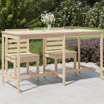 Garden Table 203.5x90 cm Solid Pine Wood - Stylish Outdoor Furniture