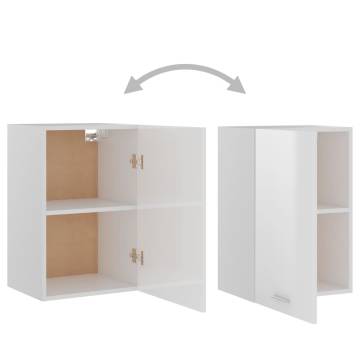 Hanging Cabinet High Gloss White | Space-Saving Storage