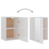 Hanging Cabinet High Gloss White | Space-Saving Storage