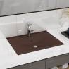 Luxury Basin with Faucet Hole Matt Dark Brown 60x46 cm Ceramic Colour matte dark brown 