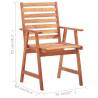 Outdoor Dining Chairs (4 pcs) - Solid Acacia Wood Set