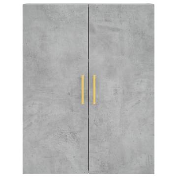 Stylish Highboard Concrete Grey | 69.5x34x180 cm - Hipomarket