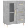 Stylish Highboard Concrete Grey | 69.5x34x180 cm - Hipomarket