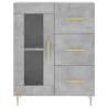 Stylish Highboard Concrete Grey | 69.5x34x180 cm - Hipomarket