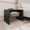 Bedside Cabinet Black 40x30x30 cm Engineered Wood Colour black Quantity in Package 1 