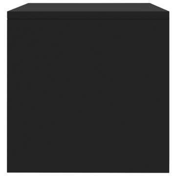 Elegant Black Bedside Cabinet - 40x30x30 cm | HipoMarket