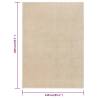 Elegant Beige Short Pile Rug 140x200 cm | Hipomarket