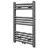 Grey Bathroom Central Heating Towel Rail Radiator Straight 500x764mm Colour grey Size 500 x 764 mm Quantity in Package 1 Model straight 