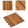 10 pcs Acacia Decking Tiles - Durable & Stylish | Hipo Market