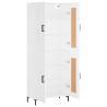 Stylish Highboard White 69.5x34x180 cm | Hipomarket