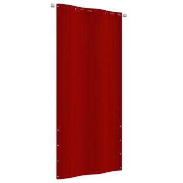 Red Balcony Screen 100x240 cm | Water-Resistant Privacy Shield