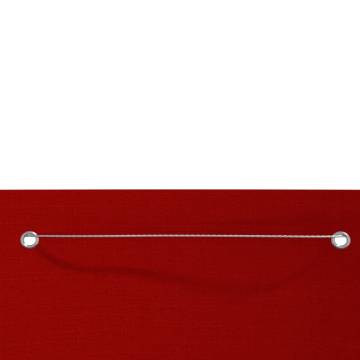 Red Balcony Screen 100x240 cm | Water-Resistant Privacy Shield