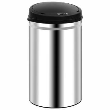 Automatic Sensor Dustbin 40L Stainless Steel - Touchless Waste Bin