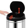 Automatic Sensor Dustbin 40L Stainless Steel - Touchless Waste Bin