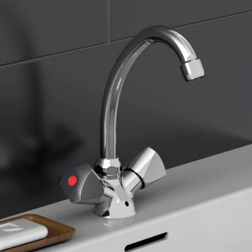 SCHÜTTE SAVINO 2-Handle Basin Mixer in Chrome - HipoMarket