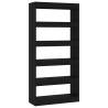 Book Cabinet/Room Divider Black - Stylish & Practical 80x30x166 cm