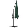 Hanging Parasol with LED Lighting - 300 cm Green | HipoMarket