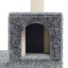 Cat Tree with Sisal Scratching Posts - Light Grey 188 cm