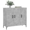 Stylish Concrete Grey Sideboard - 90x34x80 cm | Hipo Market