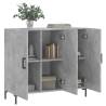 Stylish Concrete Grey Sideboard - 90x34x80 cm | Hipo Market