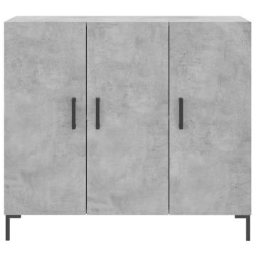 Stylish Concrete Grey Sideboard - 90x34x80 cm | Hipo Market