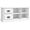 Stylish White TV Cabinet | 102x35.5x47.5 cm | Hipomarket