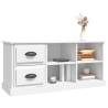 Stylish White TV Cabinet | 102x35.5x47.5 cm | Hipomarket