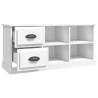 Stylish White TV Cabinet | 102x35.5x47.5 cm | Hipomarket