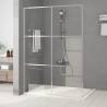 Walk-in Shower Wall Silver 140x195 cm Clear ESG Glass Colour silver Size 140 x 195 cm Model transparent 