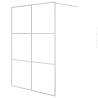 Walk-in Shower Wall Silver 140x195 cm Clear ESG Glass - Hipomarket