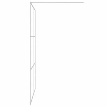 Walk-in Shower Wall Silver 140x195 cm Clear ESG Glass - Hipomarket