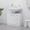 Sink Cabinet White 63x30x54 cm - Stylish Bathroom Storage