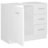 Sink Cabinet White 63x30x54 cm - Stylish Bathroom Storage