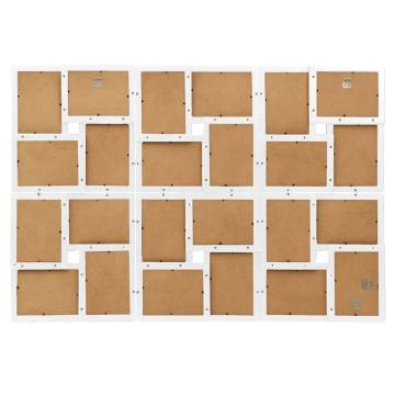 Collage Photo Frame for 24x(13x18 cm) Pictures - White MDF