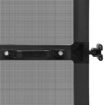 Hinged Insect Screen for Doors - Anthracite 100x215 cm